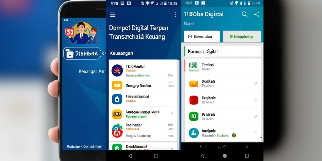 Tampilan antarmuka utama 11BOLA dengan fitur Dompet Digital yang intuitif.