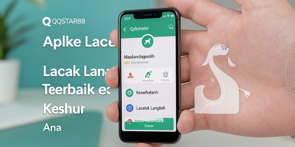Antarmuka aplikasi QQSTAR88 yang menampilkan fitur Lacak Langkah.