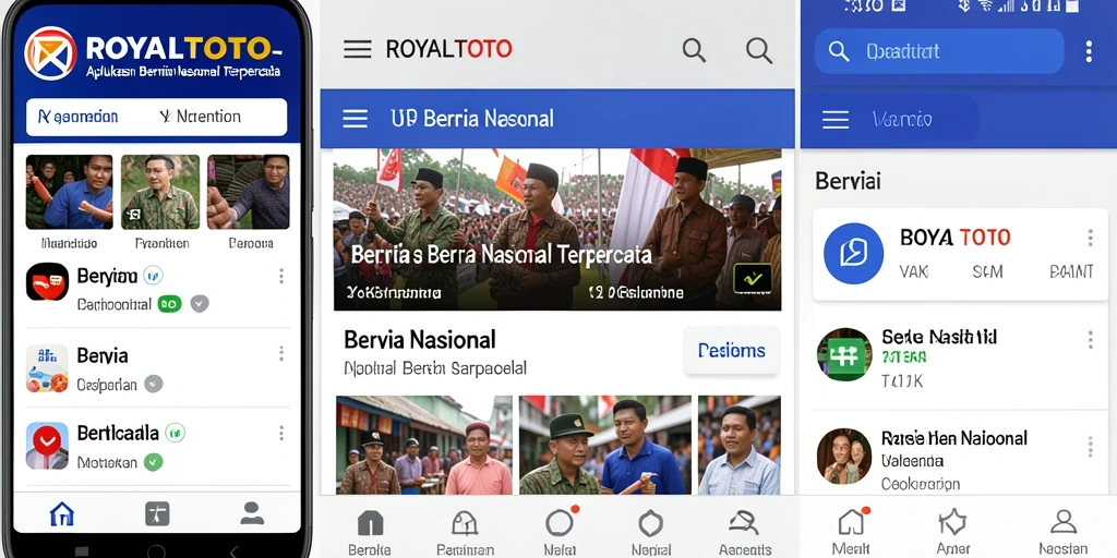Antarmuka aplikasi ROYALTOTO yang informatif dan menarik.